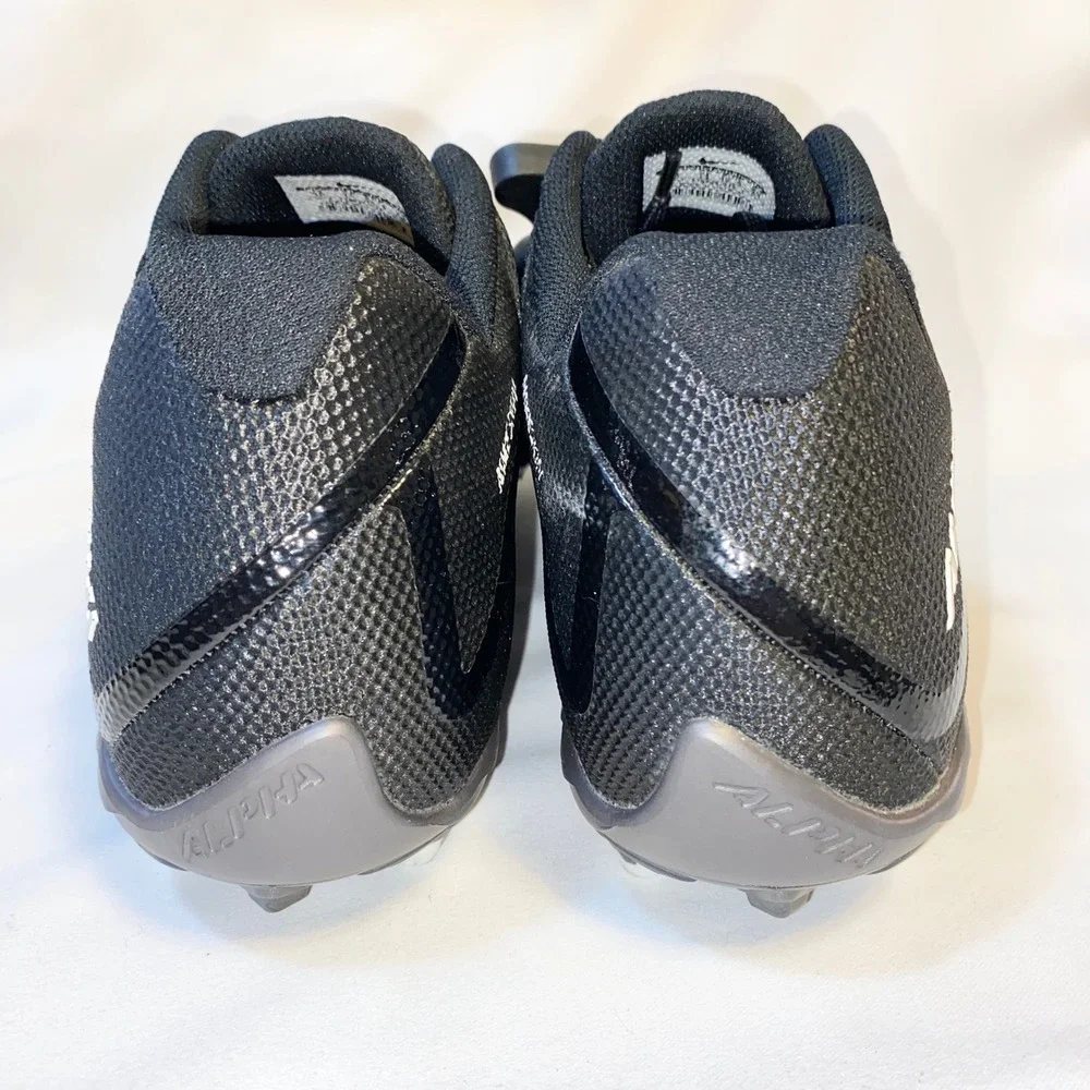 Nike Alpha Pro 2 Low TD Football Cleats Black White 719928-010‎ Mens Size 15